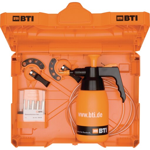BTI Box 2 + Diamantbohrer-Komplett-Set 6-65 mm, BTI Box Diamantbohrer-Komplett-Set 6-65 mm, BTI Box 2 Diamantbohrer-Komplett-Set 6-65 mm